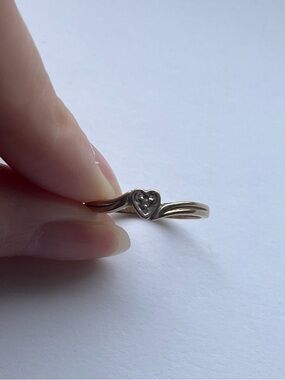 Heart Accent 10K Gold Ring